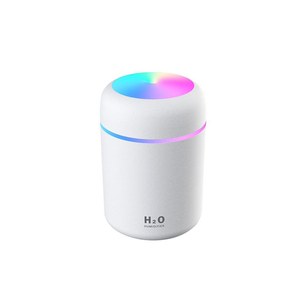 Portable Mini 300ML Humidifier With Colorful Lighting Timing Function Perfect for Home and Car Use