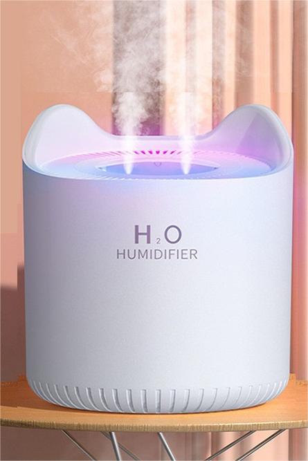 Portable Mini Humidifier High-Capacity Dual-Mist for Home and Car Use