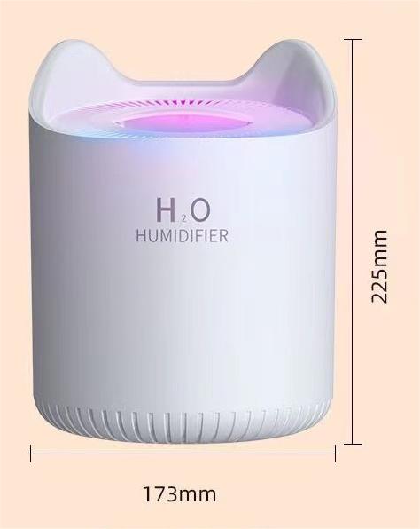 Portable Mini Humidifier High-Capacity Dual-Mist for Home and Car Use