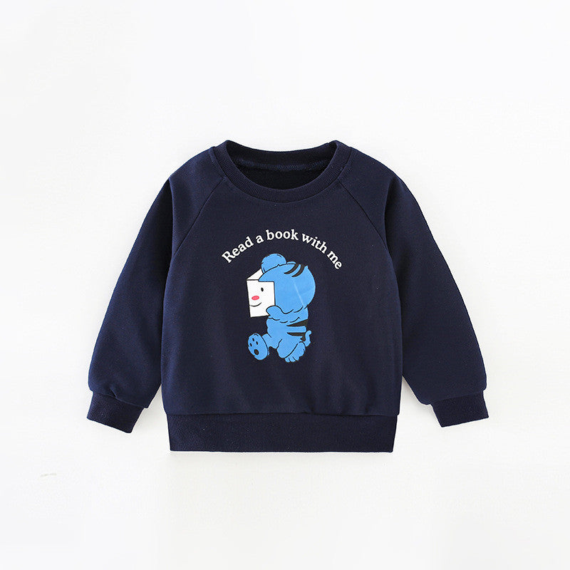 Toddler Boys Tiger and Letter Print Sweatshirt