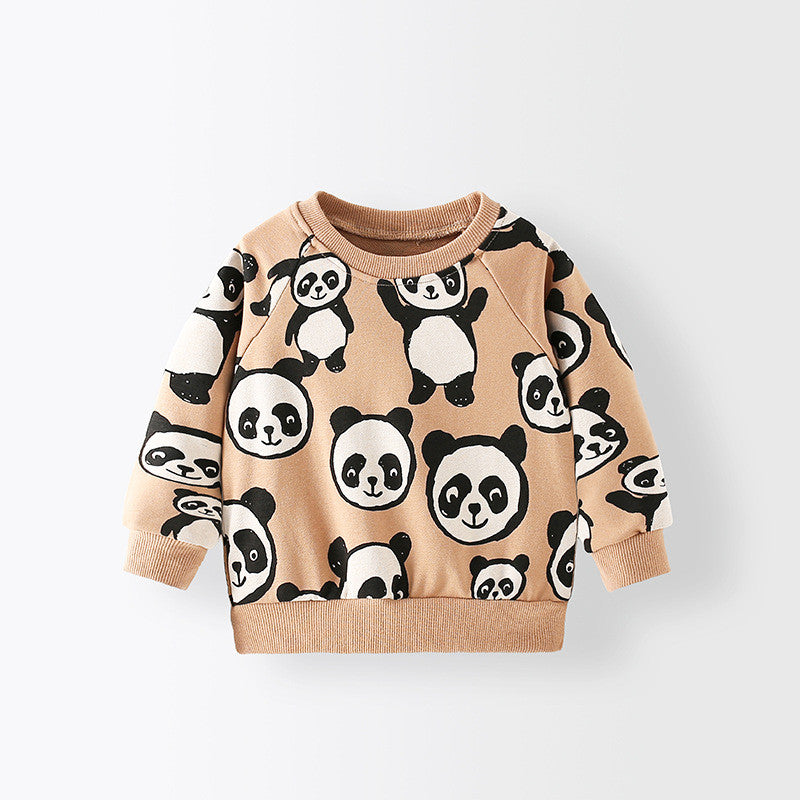 Toddler Boys Panda Print Sweatshirt