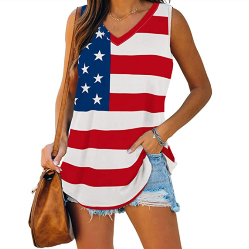 Women 4th Of July Camip Top