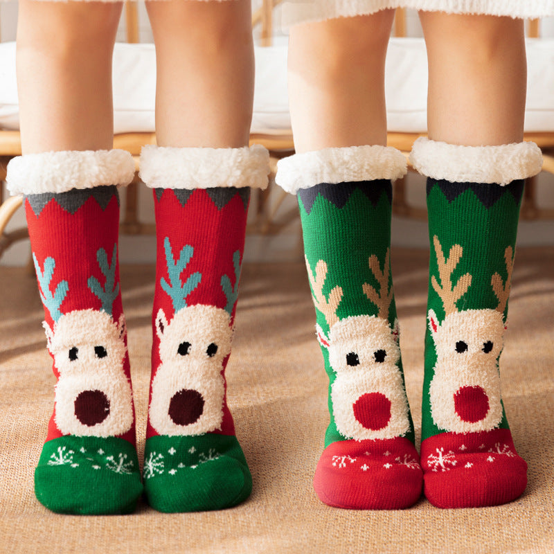 Floor Socks Winter Snow Socks Coral Velvet Socks Home Sleeping Socks Carpet Socks