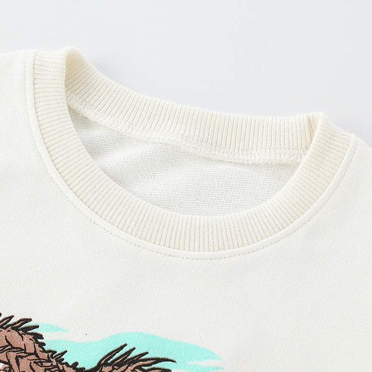 Boys Dinosaur Print Sweatshirt