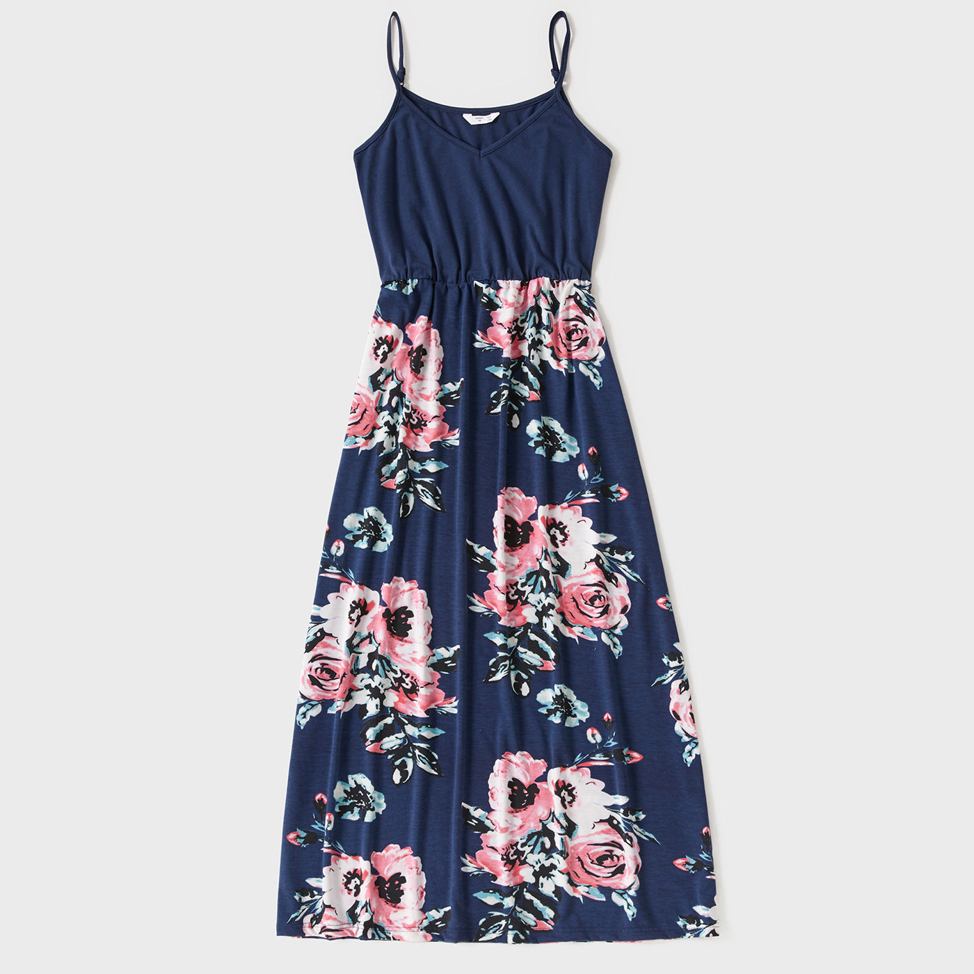 Family Matching All Over Floral Print Cami Dresses and T-shirts Sets