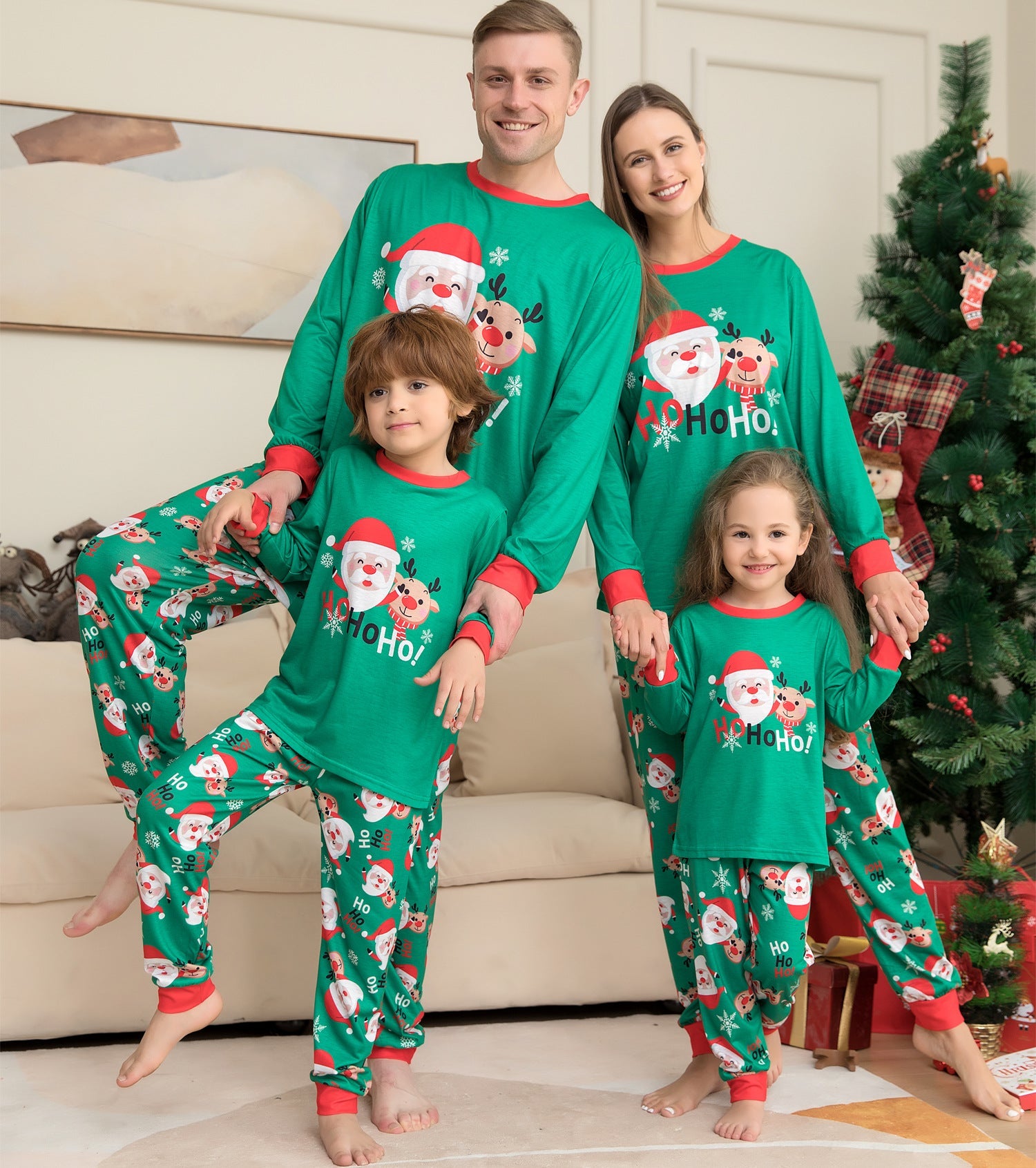 Christmas Santa Claus Letter Pprint Family Matching Pajamas With Dog