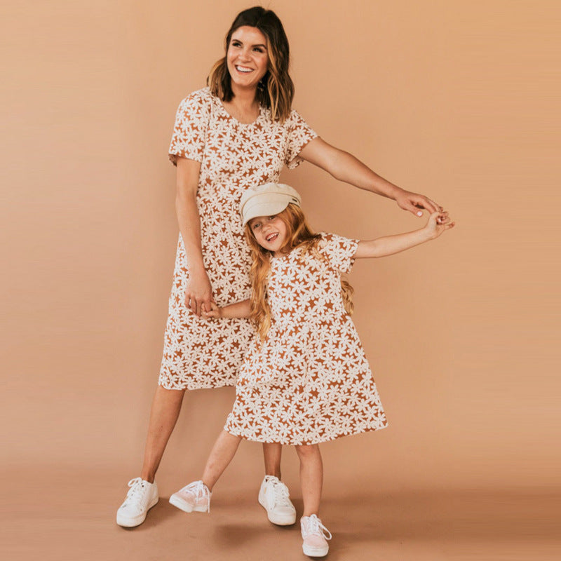 Mommy and Me Matching Dress Summer Floral Dress