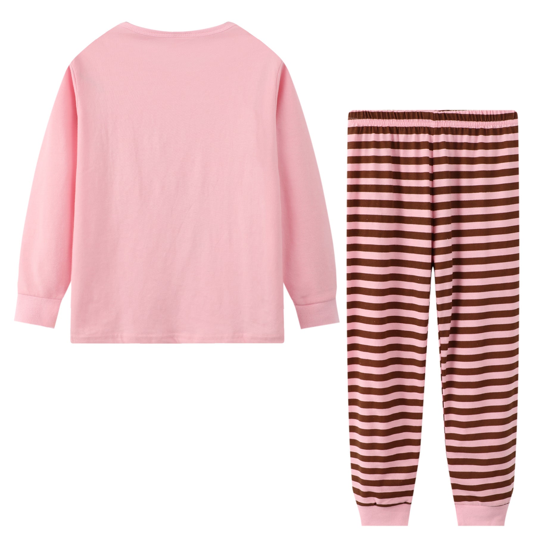 Girl Pink ice Cream Print Tops & Pants Lounge Set
