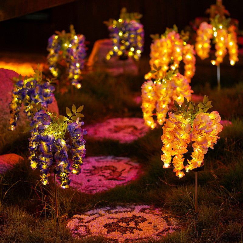 Solar Wisteria Flower Light