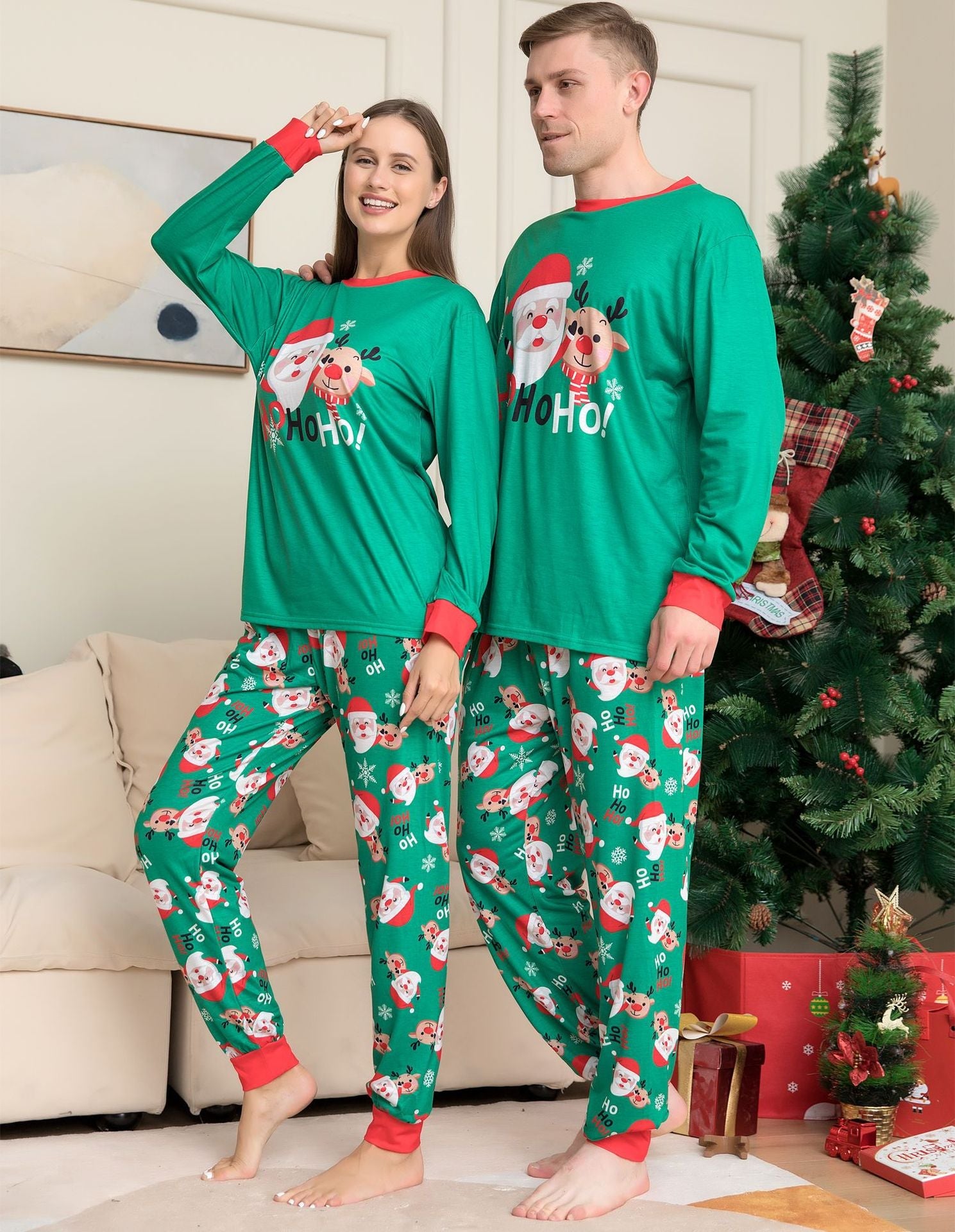 Christmas Santa Claus Letter Pprint Family Matching Pajamas With Dog
