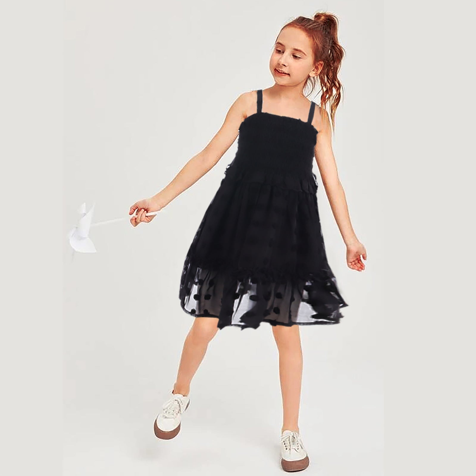 Polka Dot Shirred Cami Dress For Mommy and me