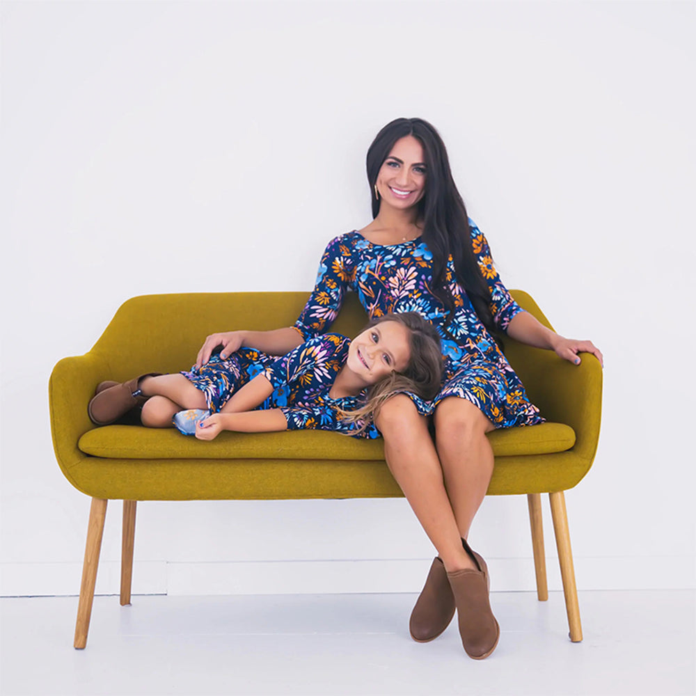 Mommy and Me Dresses Floral Printed Dresses