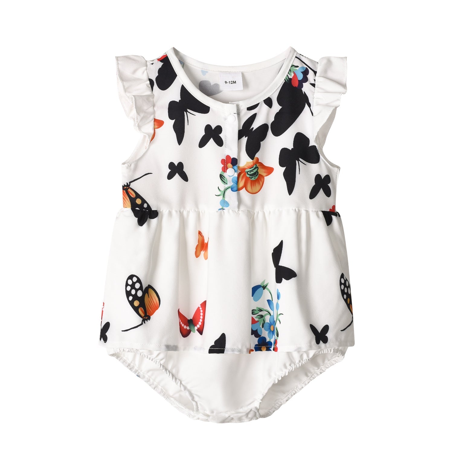 Butterfly Print Dresses & Tshirts Family Matching Sets