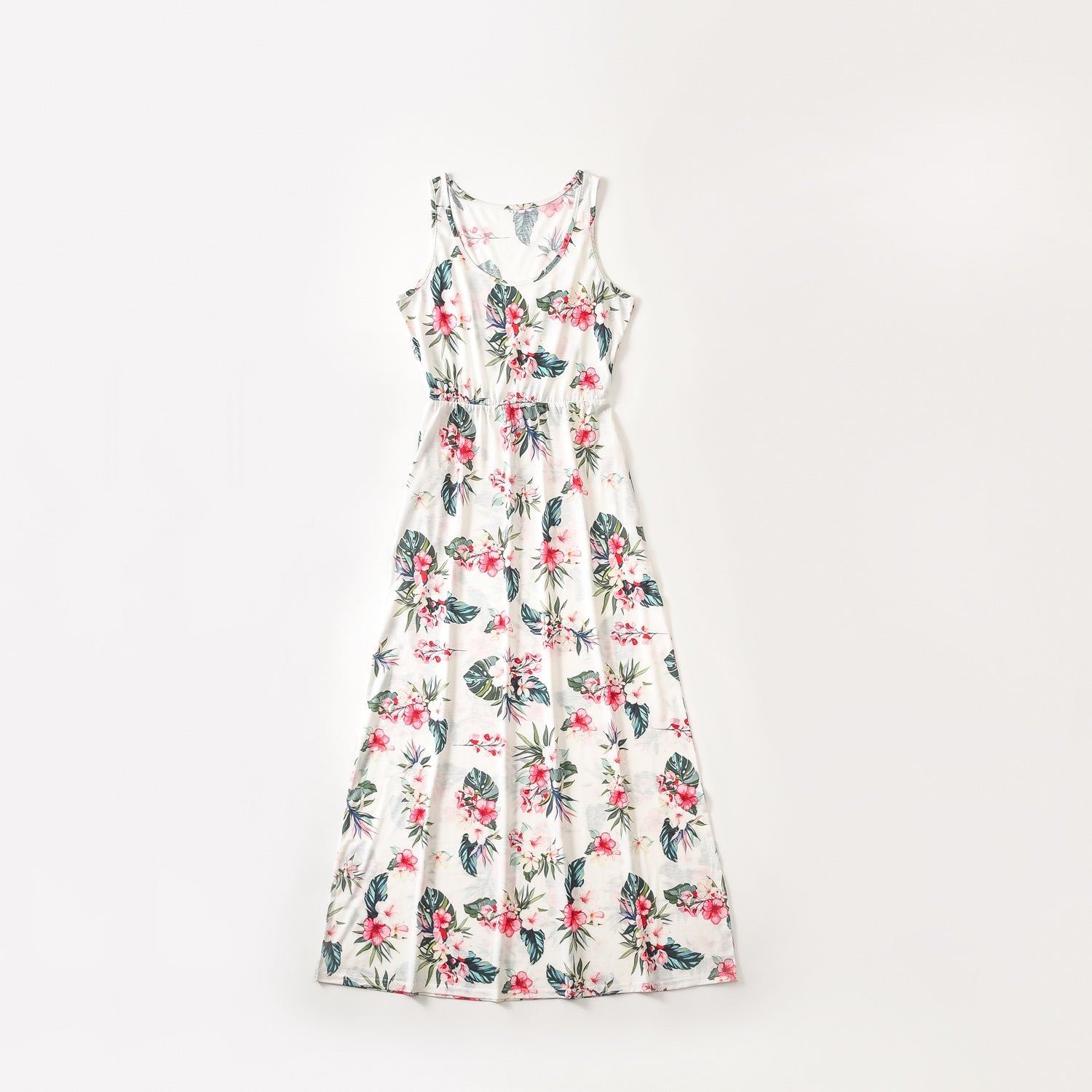 White Floral Dresses for Mommy and Me