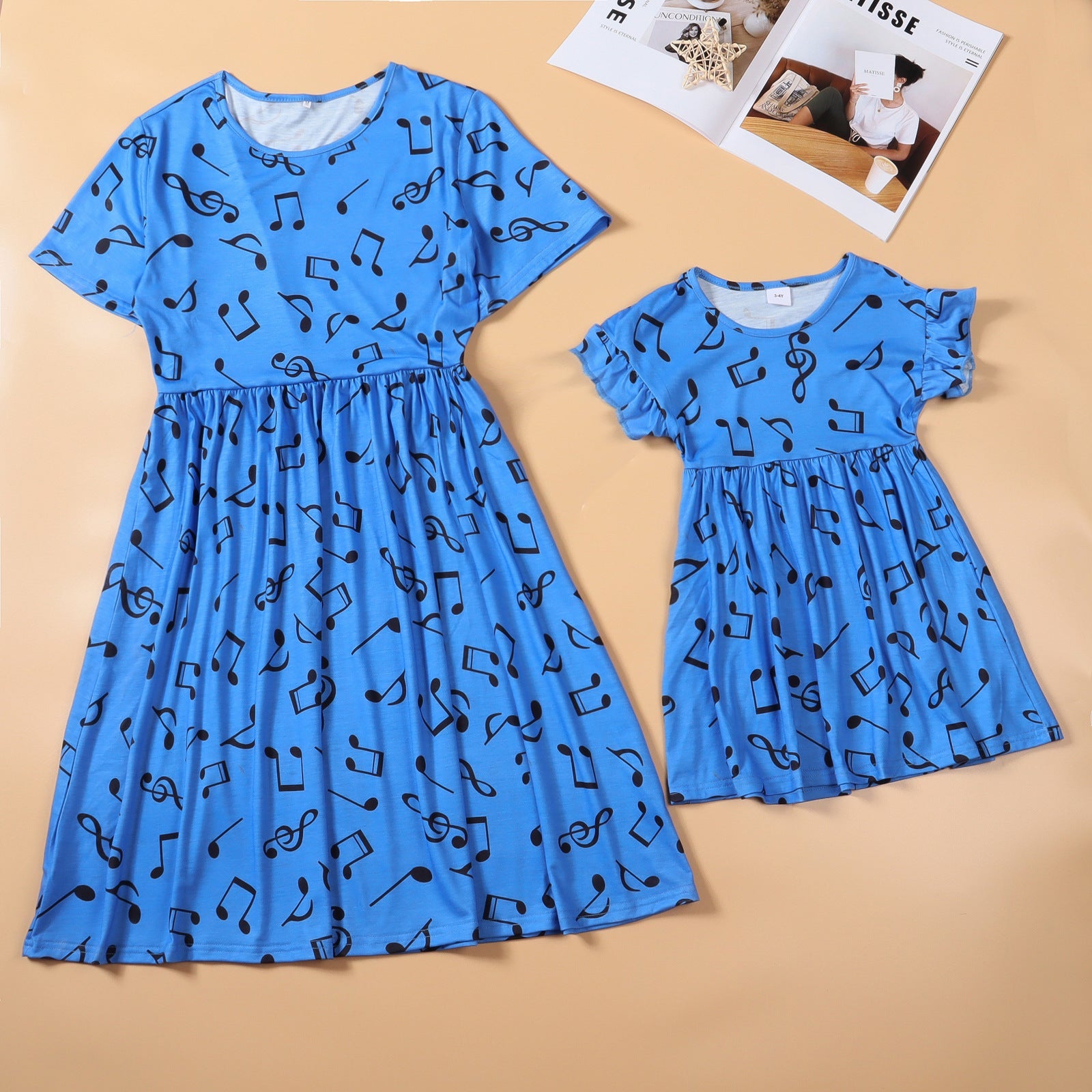 Blue Dress for Mom and Me