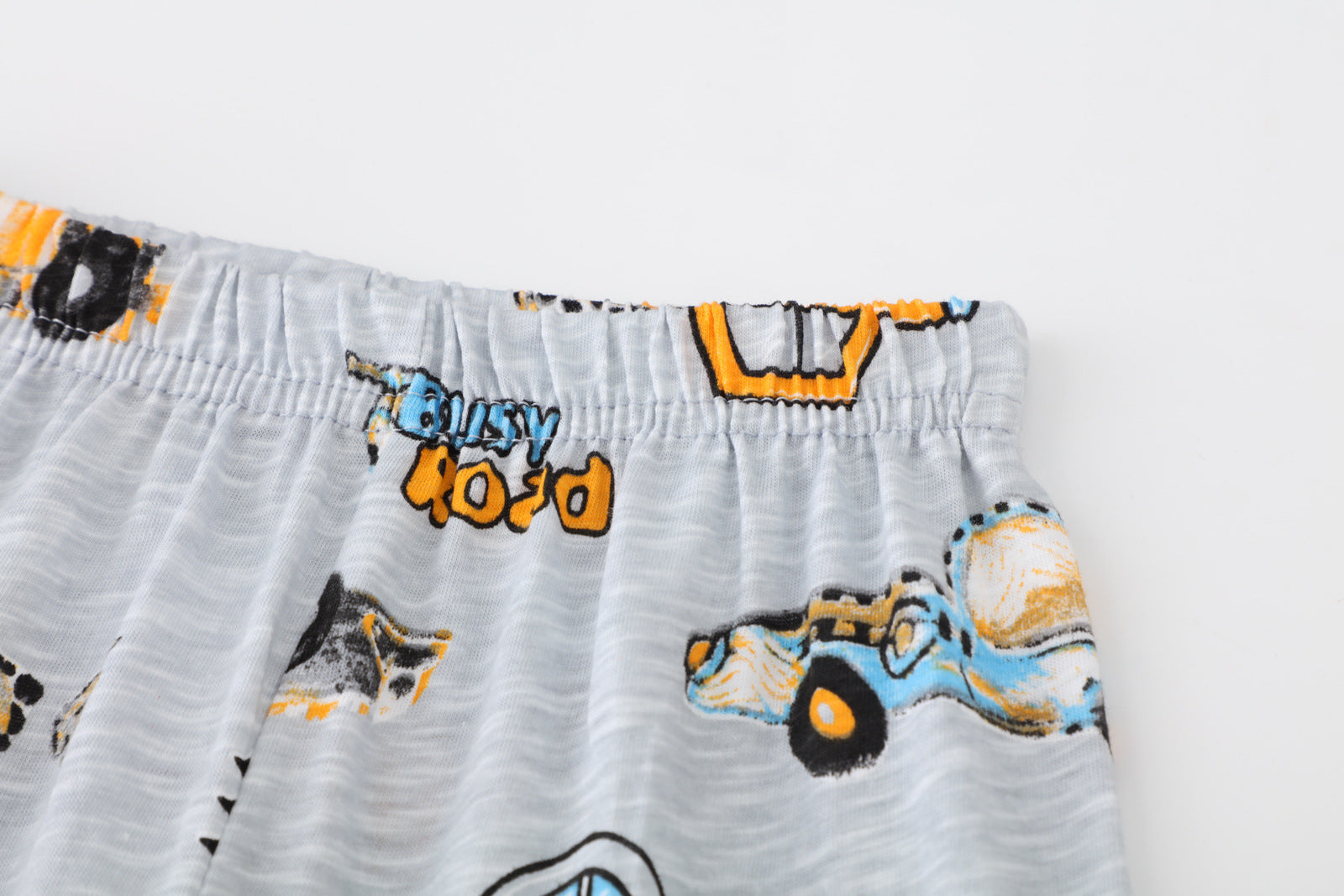 Boy Car Print Short Sleeve Tops & Pants Lounge Set