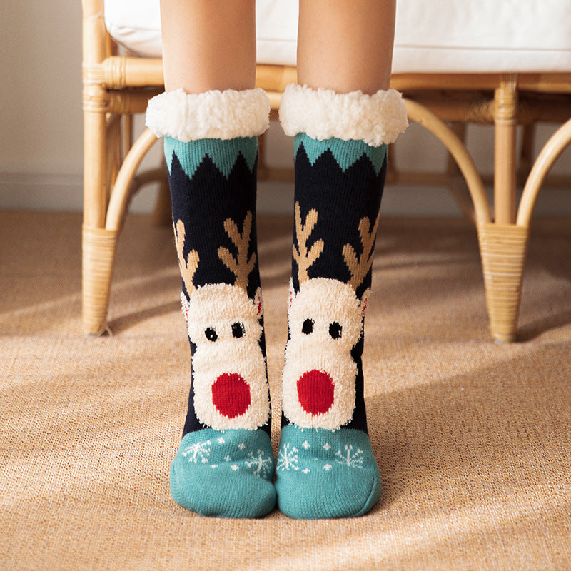Floor Socks Winter Snow Socks Coral Velvet Socks Home Sleeping Socks Carpet Socks