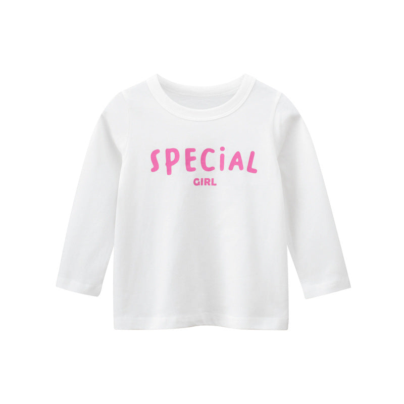 Toddler Girls Letter Print Tee and Pants
