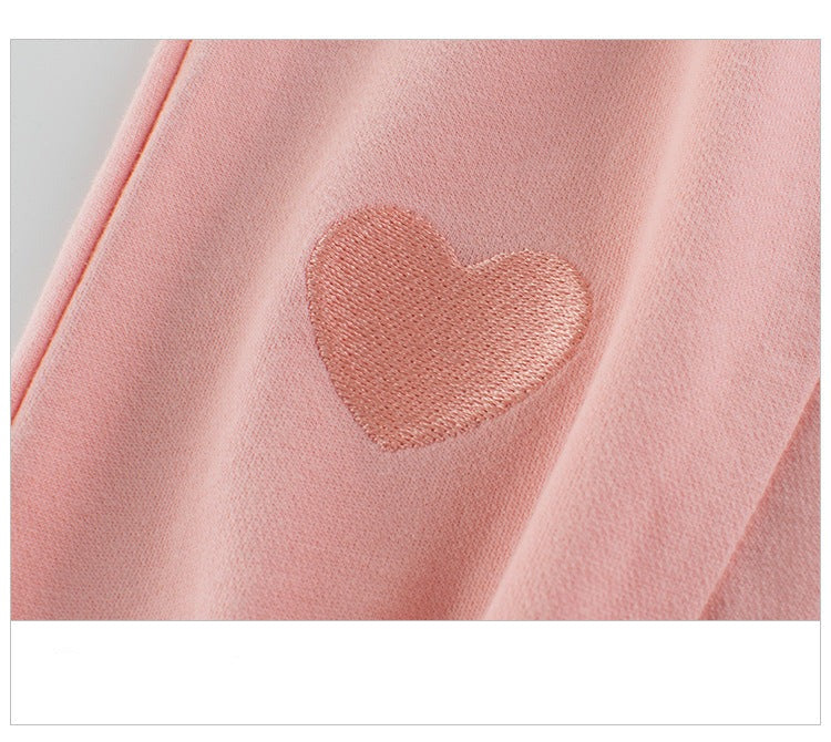 Toddler Girls Heart Print Sweatpants