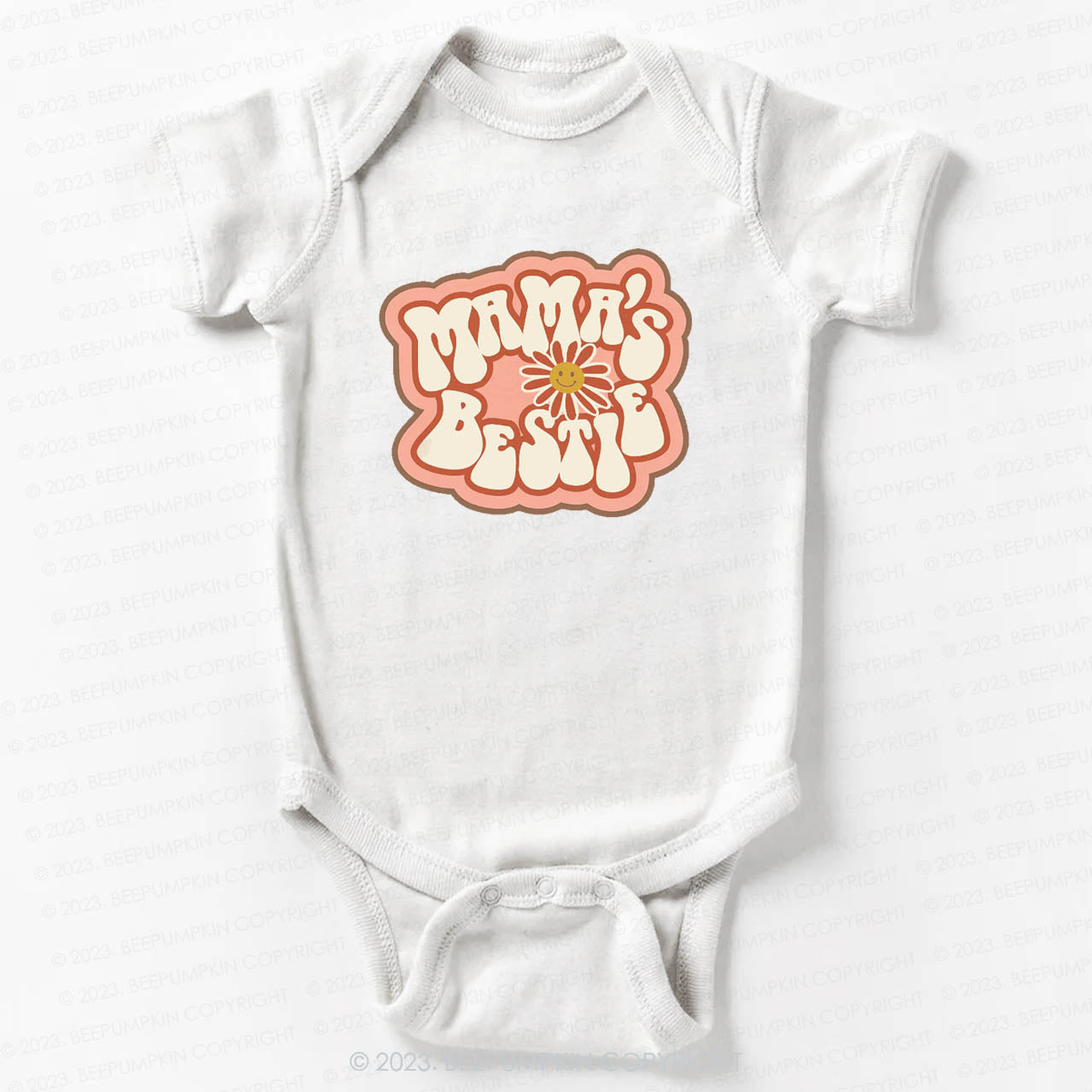 Mama's Bestie Sunflower Bodysuit For Baby