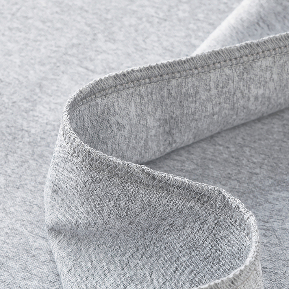 'Believe' White Letter Pattern Family Christmas Matching Pajamas Tops Cute Light-gray Long Sleeve Sweatshirts With Dog Bandana