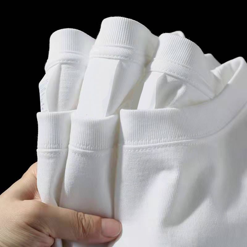 'Chirstmas Crew' Letter Santa Hat Pattern Family Christmas Matching Pajamas Tops Cute White Short Sleeve T-shirts With Dog Bandana