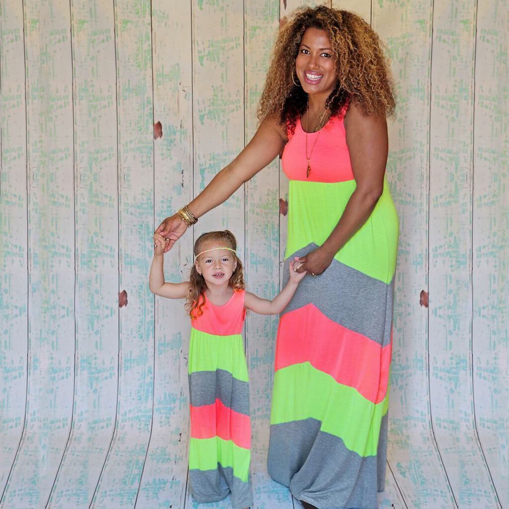 Color Block Dress for Mommy and Me (3586025685076)