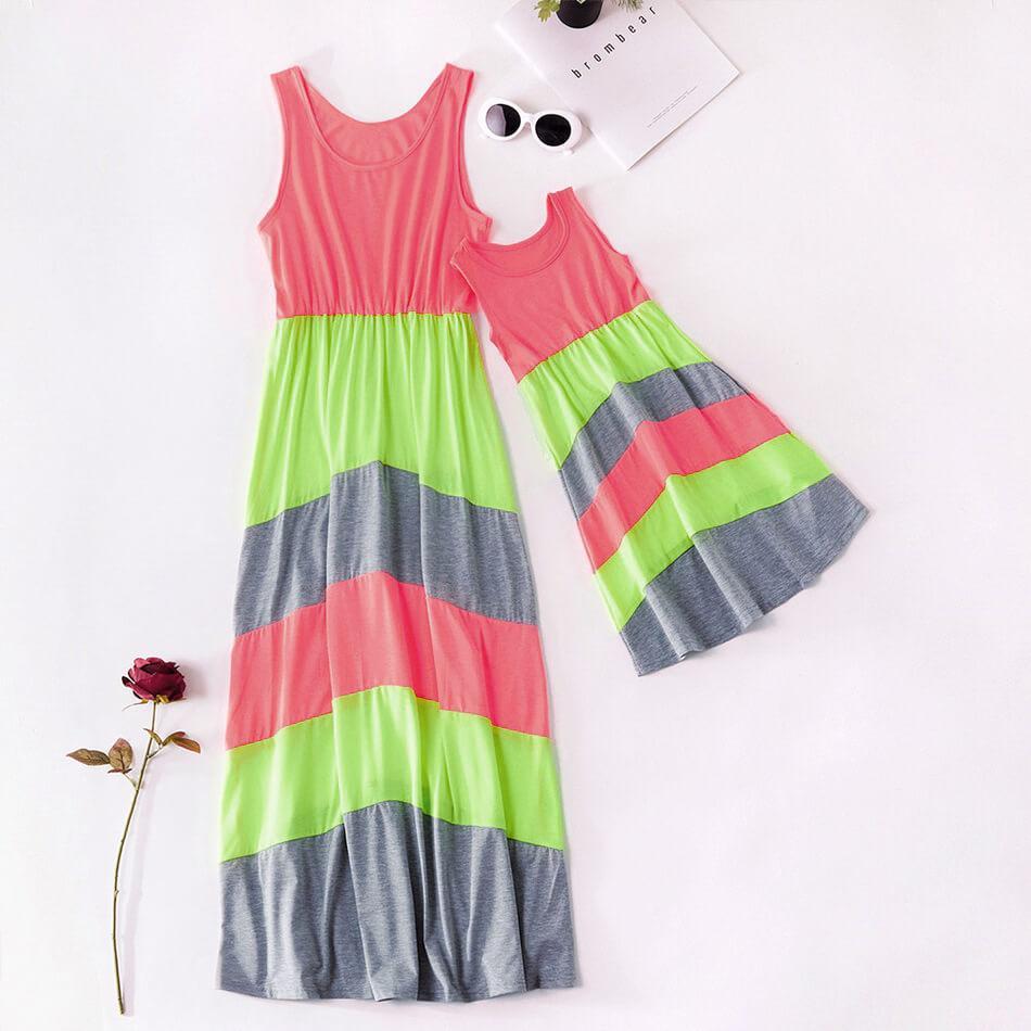 Color Block Dress for Mommy and Me (3586025685076)