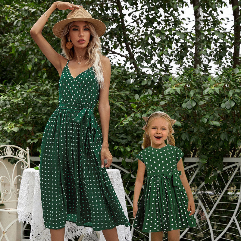 Mom and Daughter Polka Dot Dress