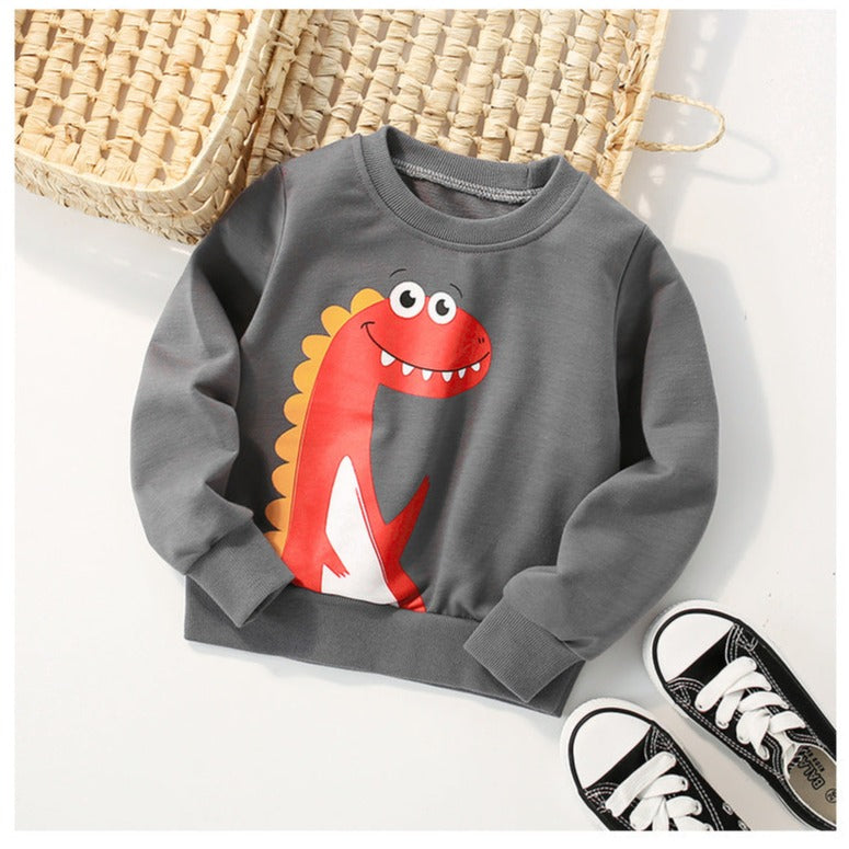 Toddler Boys Dinosaur Graphic Pullover