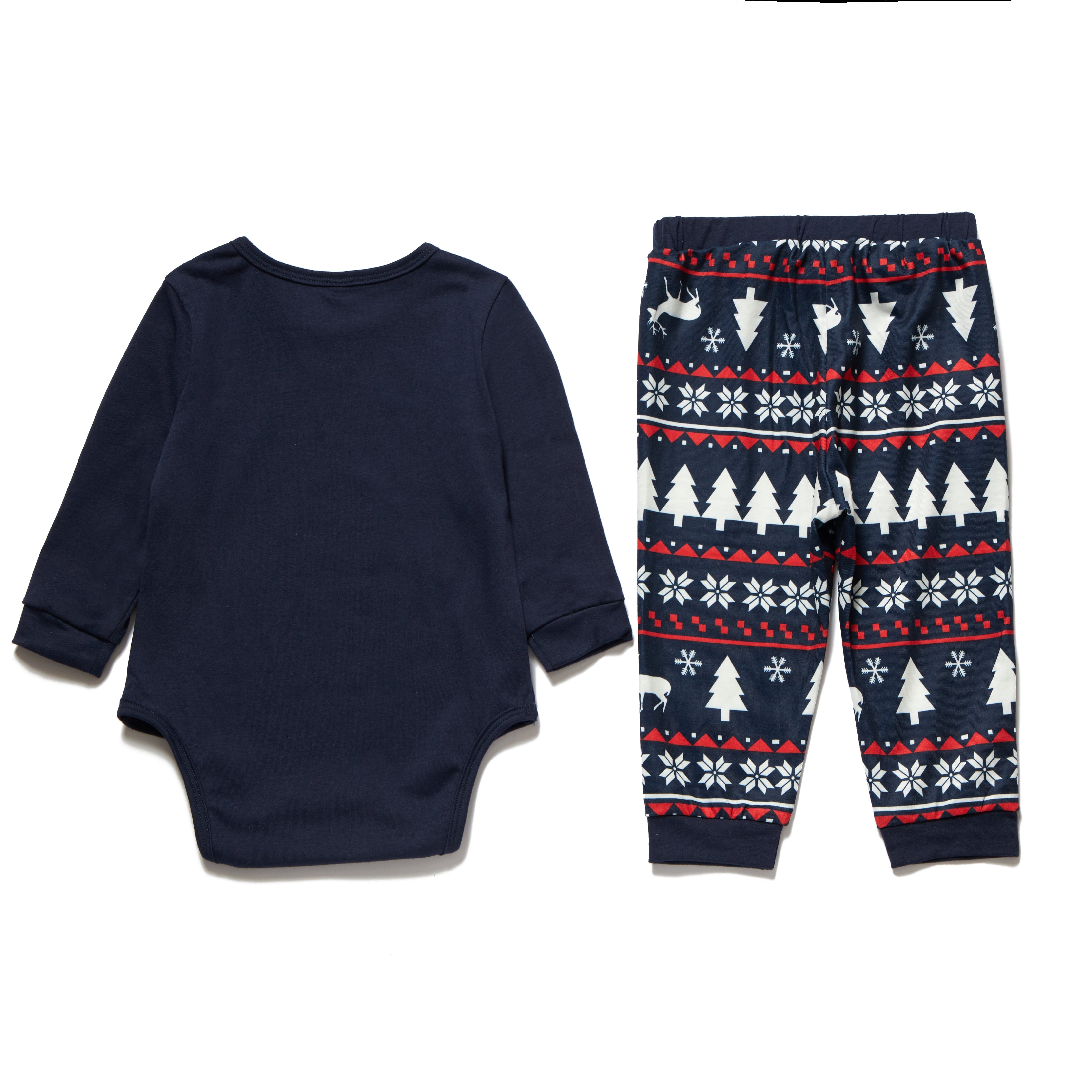 Merry Christmas Cute Deer Print Matching Family Pajamas Including Dog