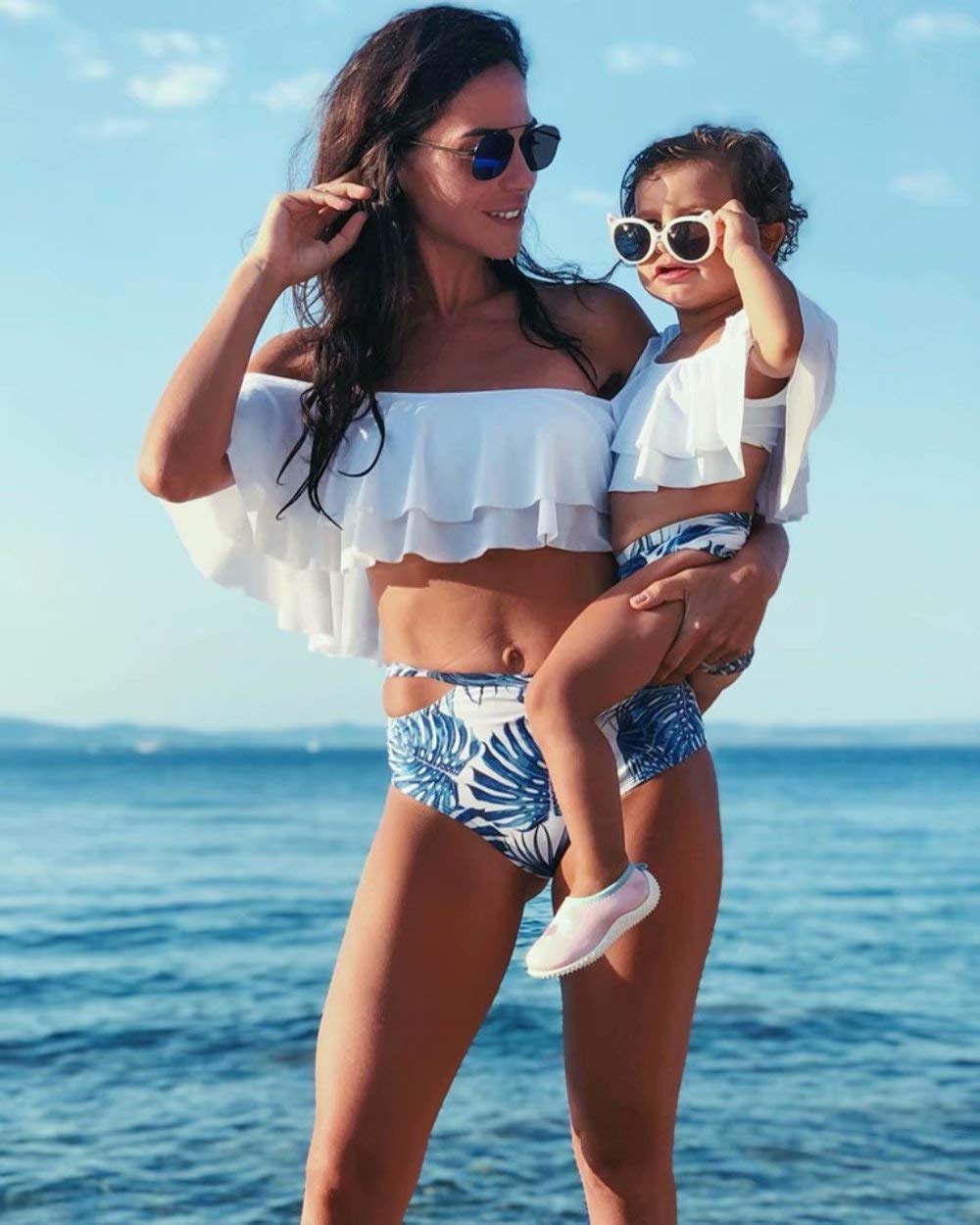 Breezy Palm Leaf Family Matching Swimsuit