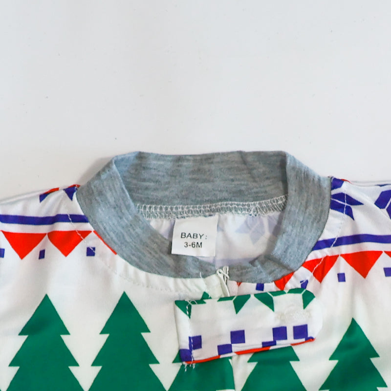 Christmas Baby Boy/Girl Allover Print Long-sleeve Jumpsuit