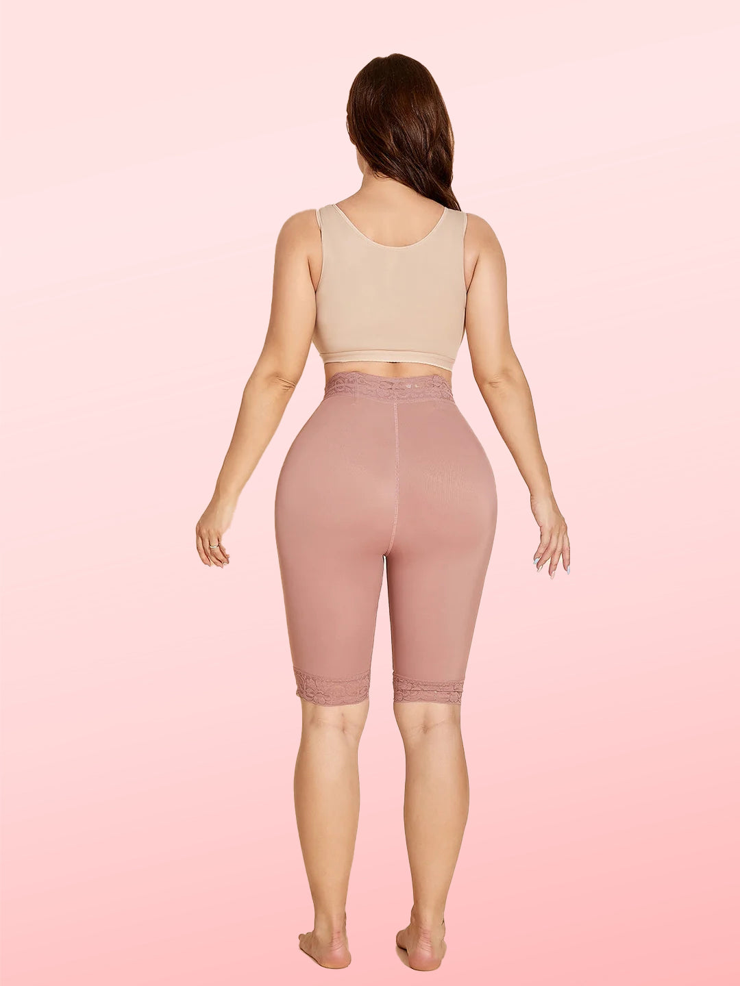 Women Butt Lifter Shapewear Hi-Waist Tummy Control Body Lace Body Shaper Shorts