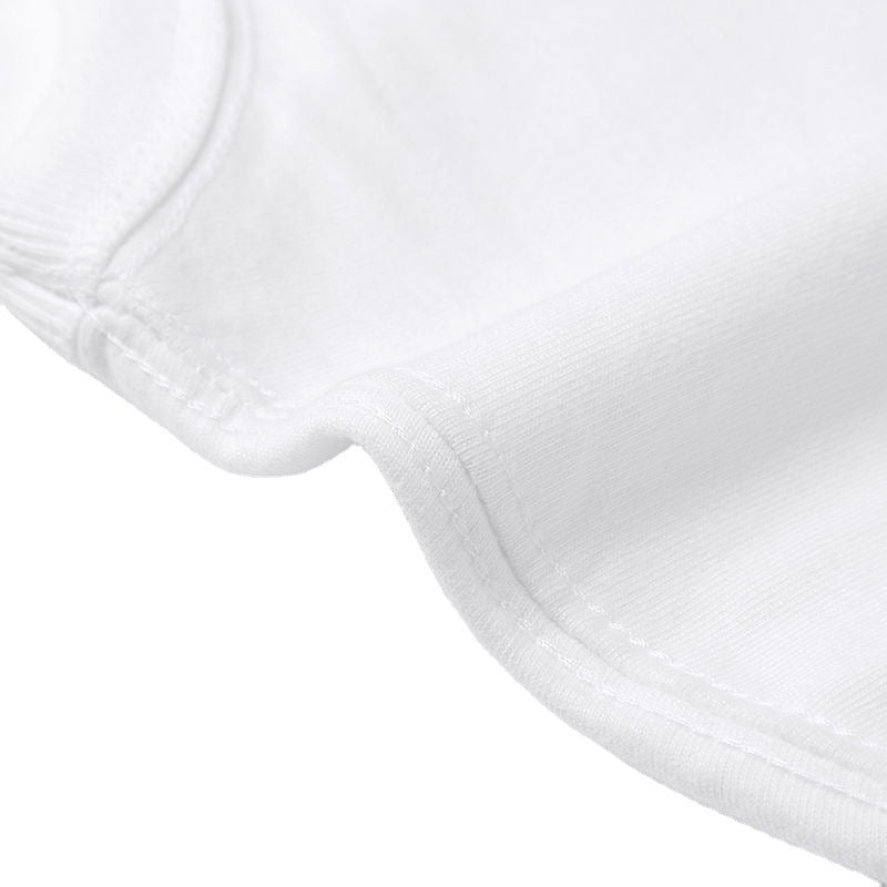 'Ho Ho Ho' Letter Pattern Family Christmas Matching Pajamas Tops Cute White Short Sleeve T-shirt With Dog Bandana