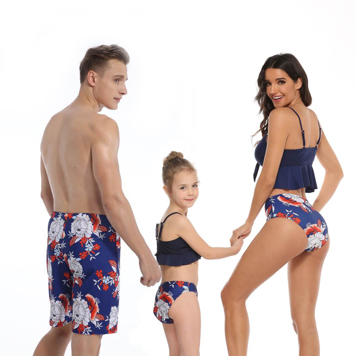 Peony Family Matching Swimsuit