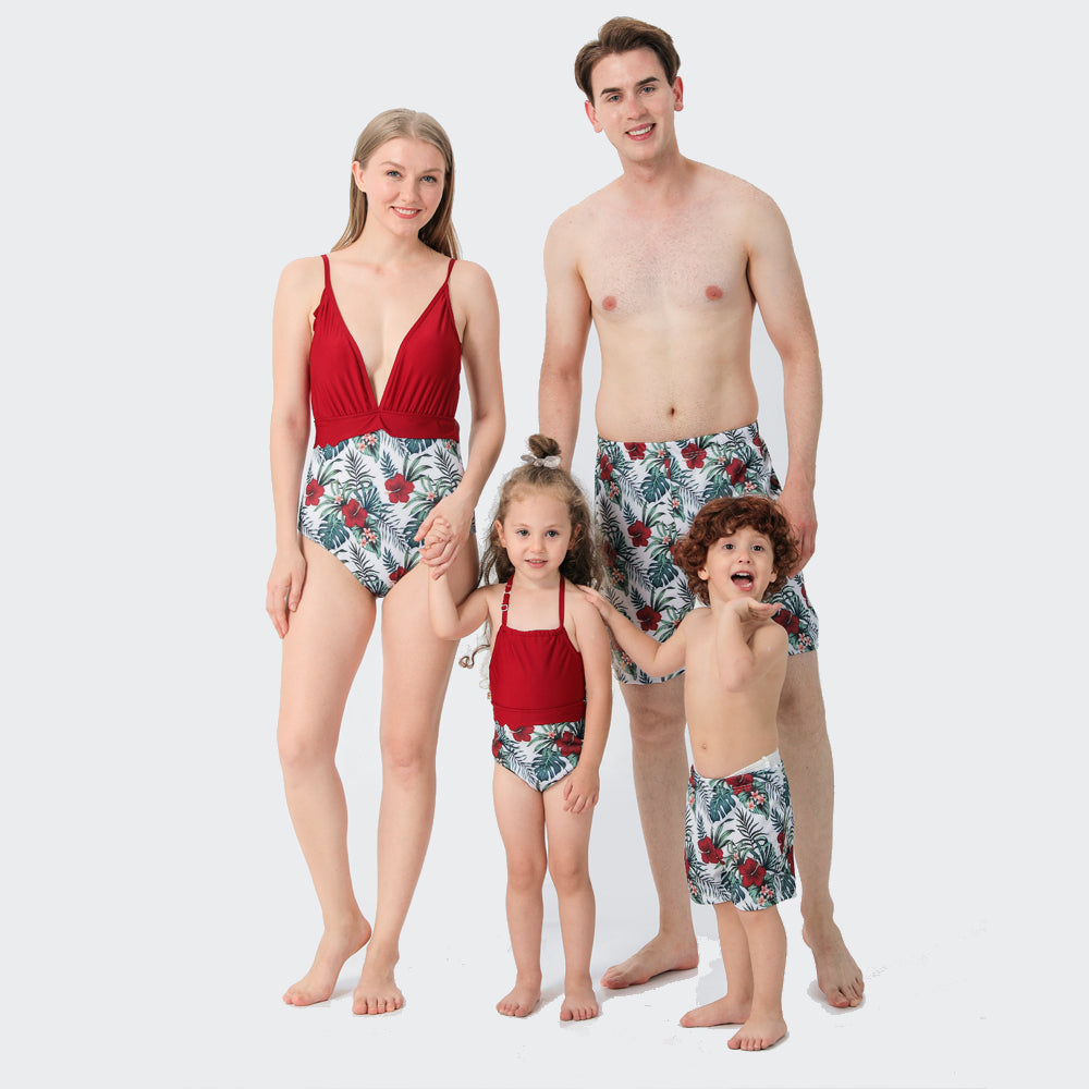 Family Matching One-Piece Swimsuit