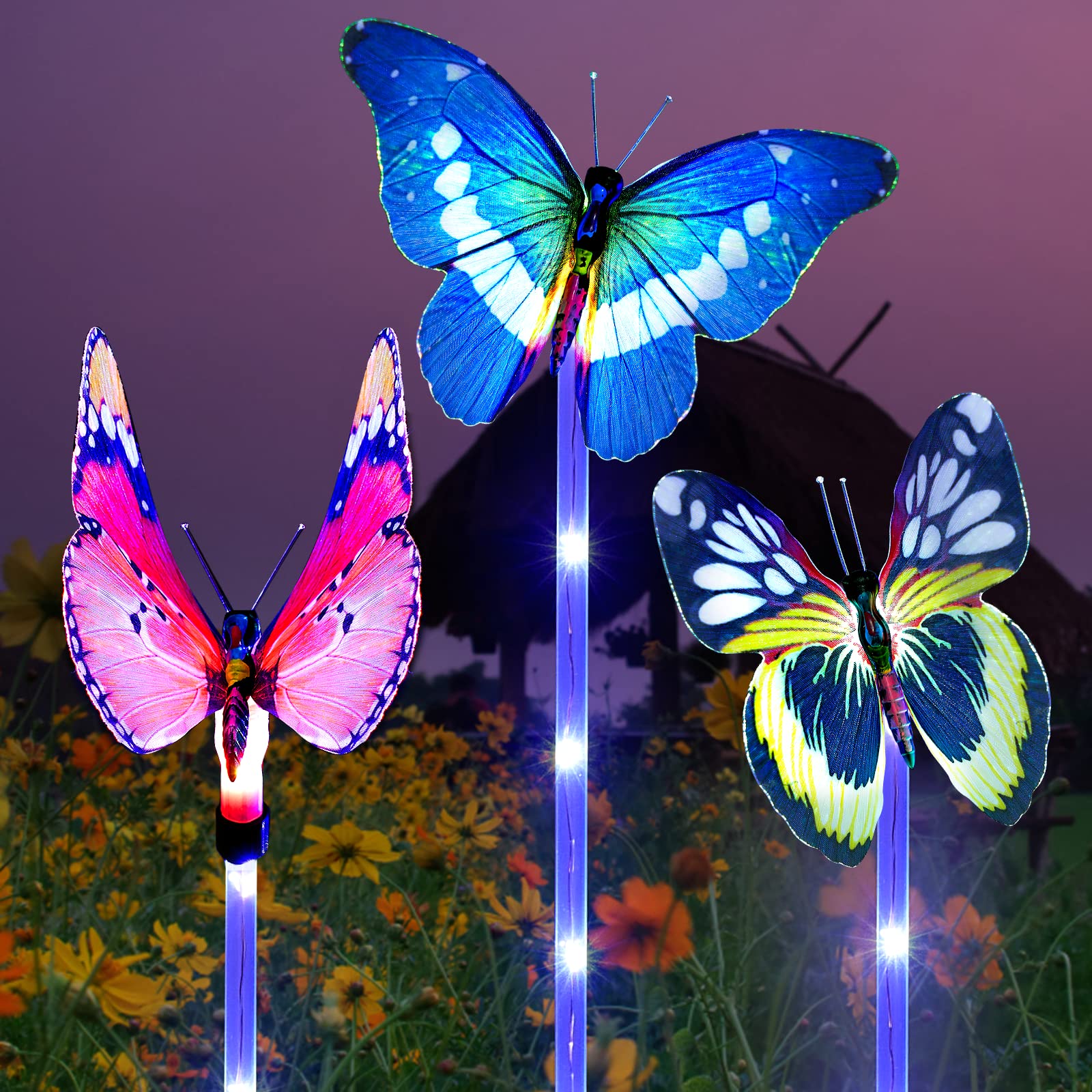 Butterfly Solar String Lights Outdoor
