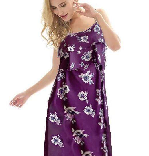 Sassy Floral Print Sleeveless Nursing Dress