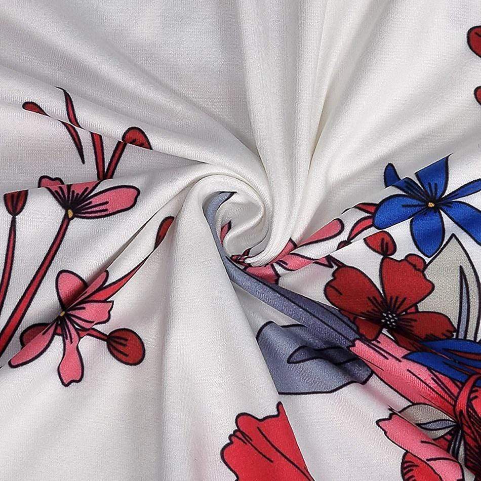 Stylish Floral Print Nursing Slip Dress