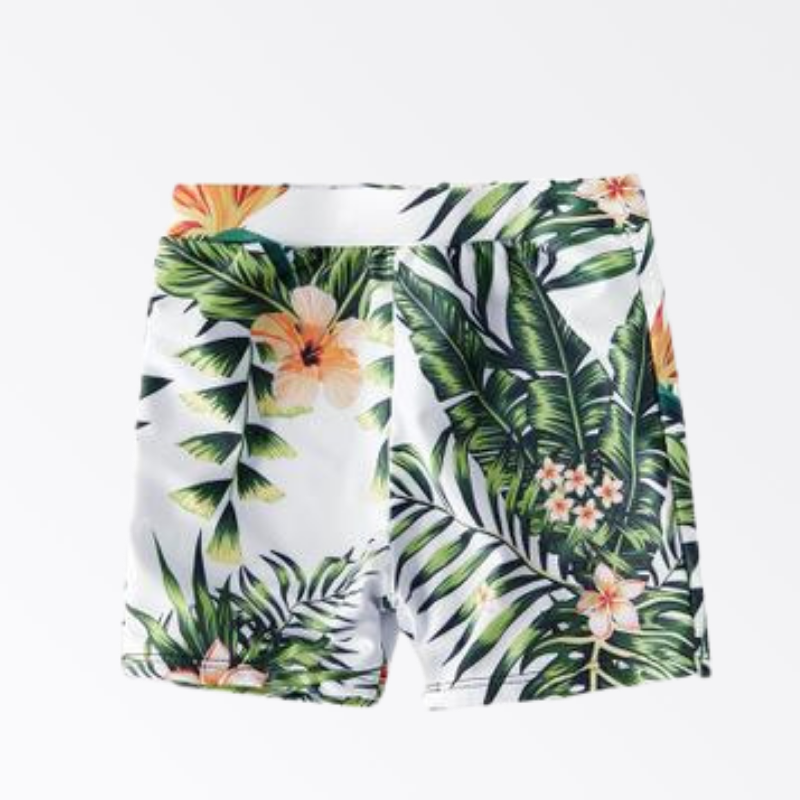 Tropical Plants Print Family Matching Swimsuits