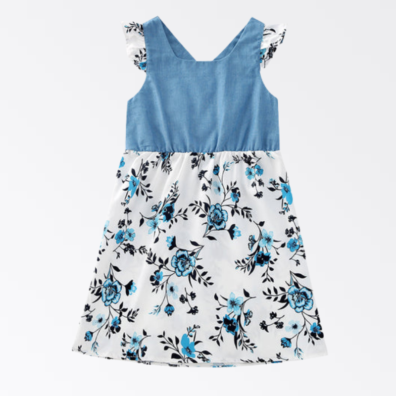 2022 Family Matching Outfit Floral Print Dresses and T-shirts Sets