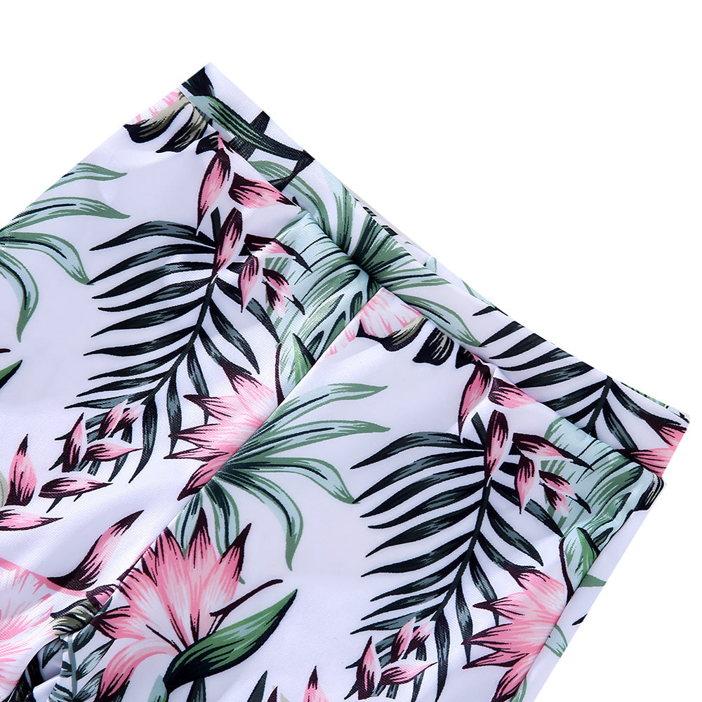 Family  Matching Floral Print One-piece Swimsuit