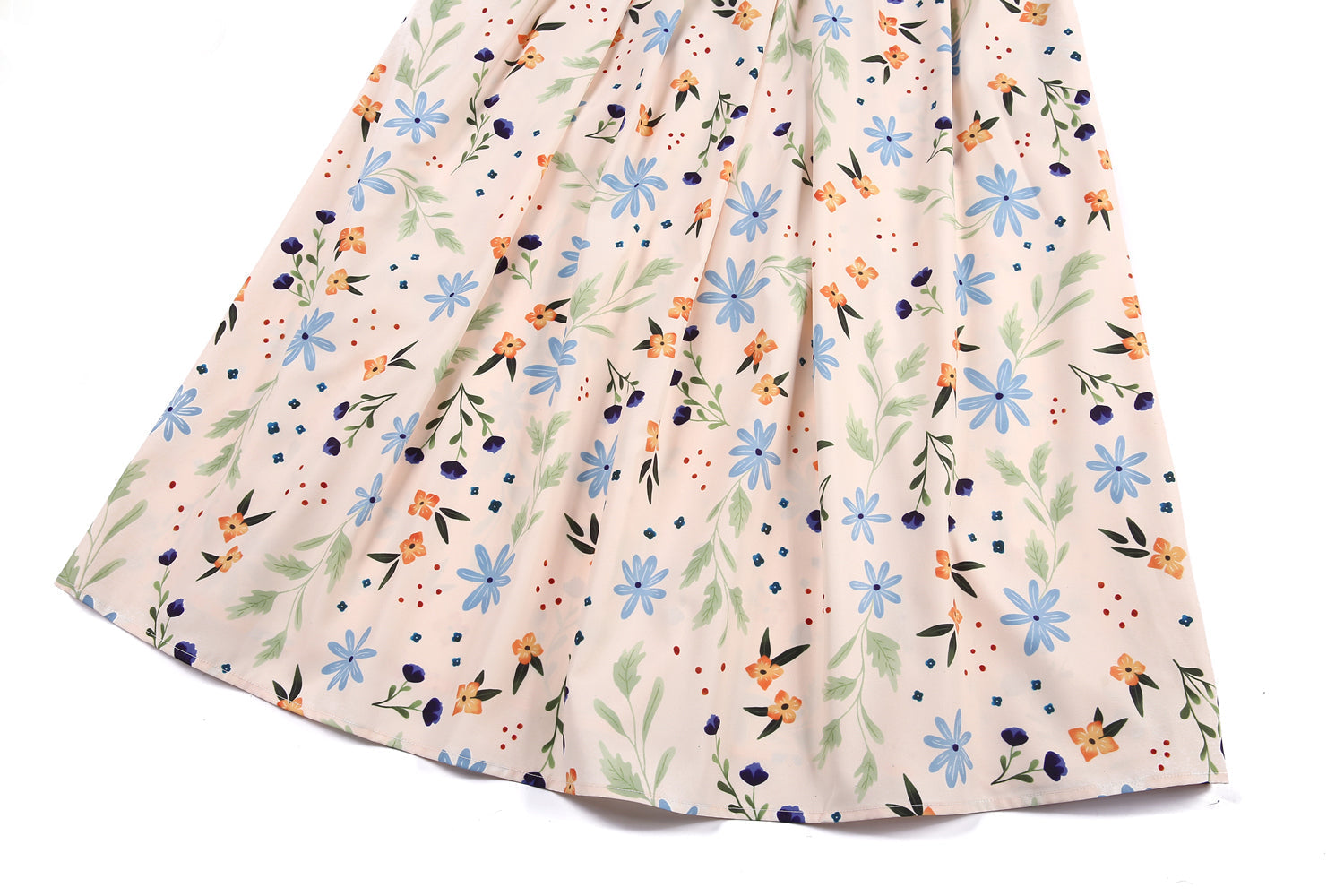 Denim Stitching Floral Print Matching Midi Family Matching Dresses & Tshirts