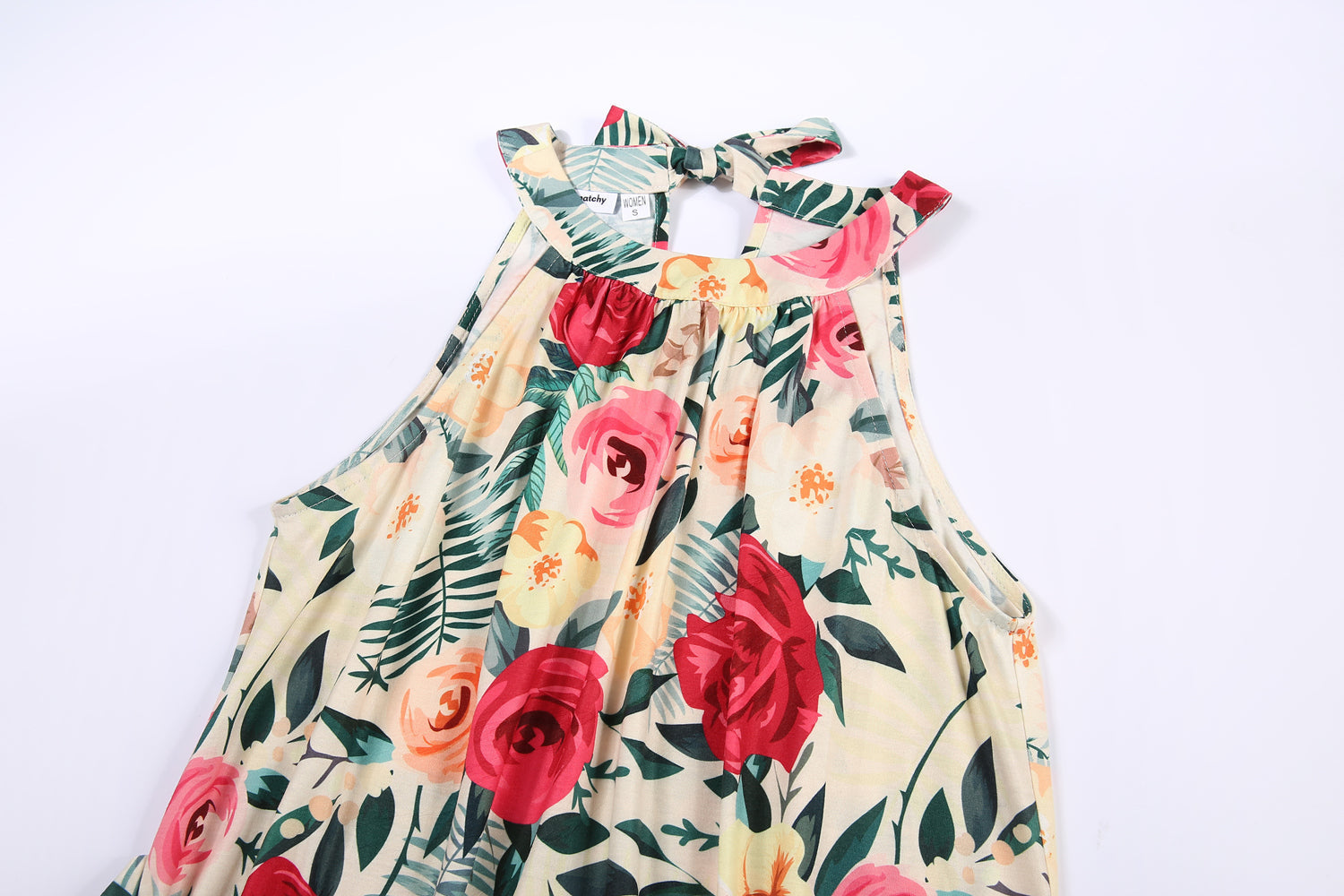 Allover Colorful Floral Print Family Mtching Dresses & Tshirts