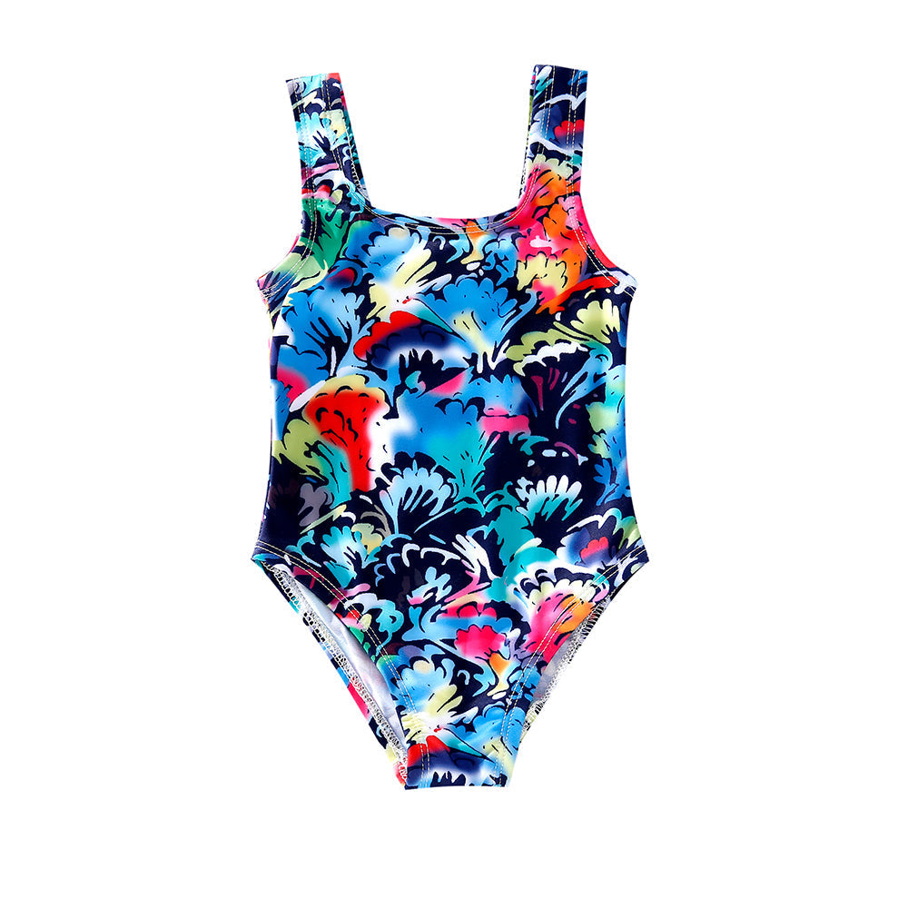 Family  Matching Floral Print Two-piece Swimsuit