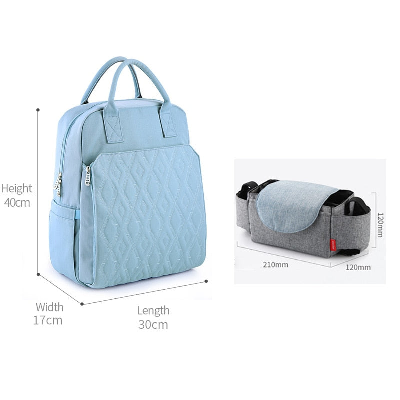 New Diaper Bag Backpack for Moms Waterproof Stroller Baby Bag Large Capacity Outdoor Travel Maternity Nappy Bags for Baby Care