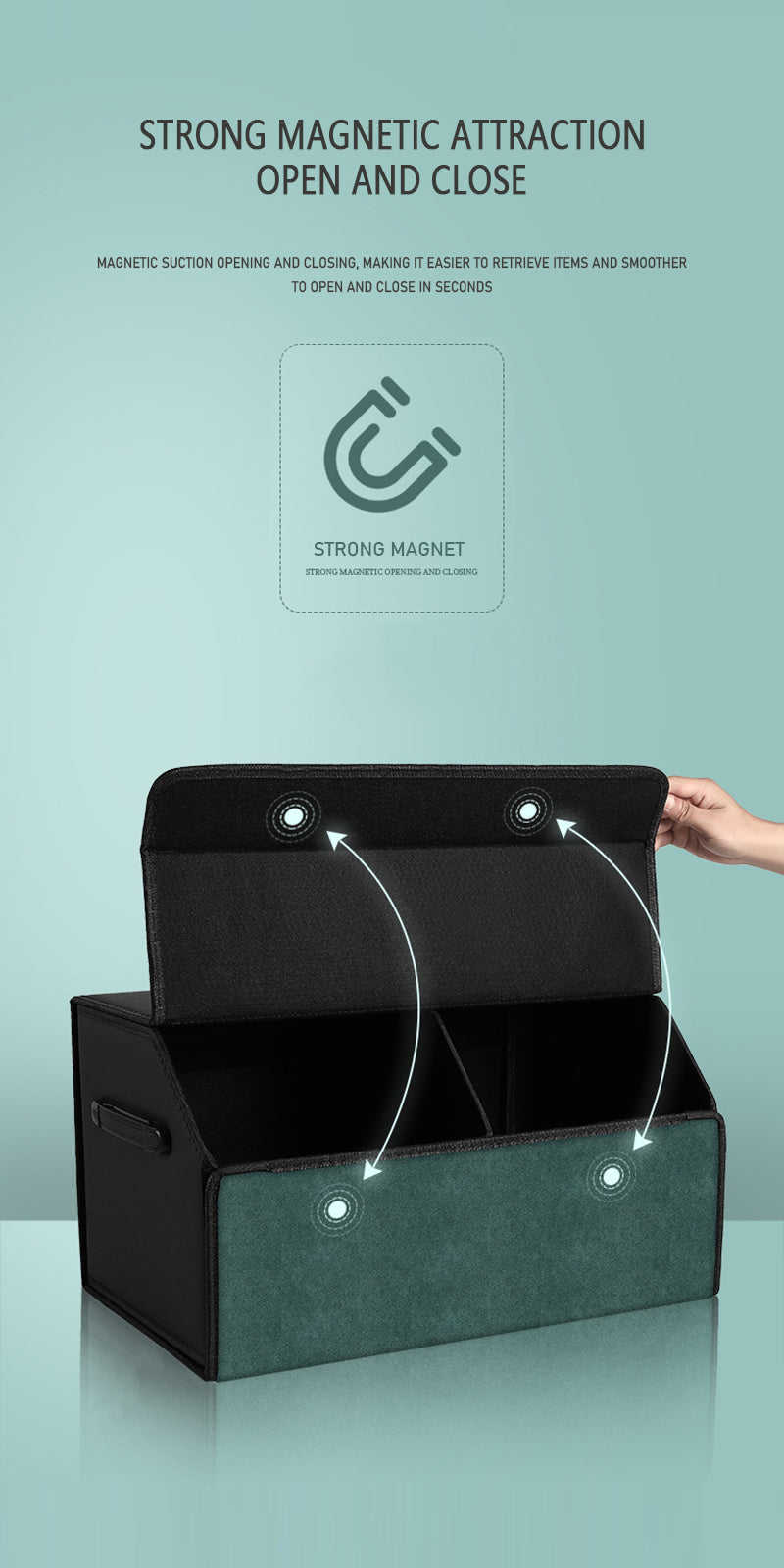 Car Trunk Organizer Storage Box For Most Car Velar Accessories