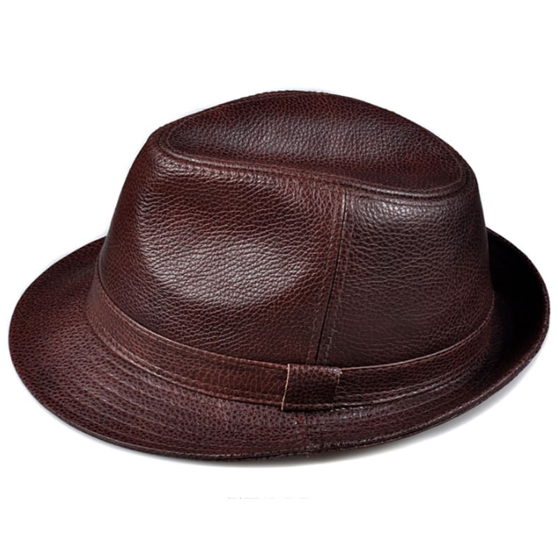 Lemont Genuine Leather Trilby Hat