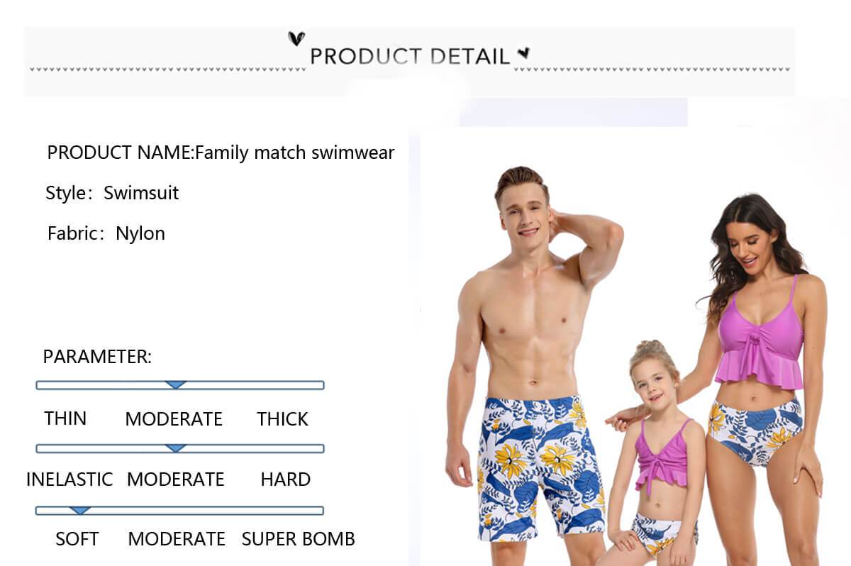 Chrysanthemum Family Matching Swimsuit